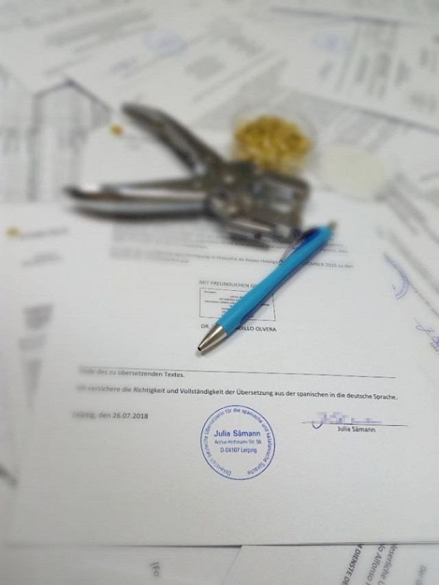 Beglaubigte Übersetzung Spanisch Deutsch